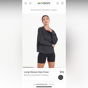 Charcoal Vuori Small Longsleeve